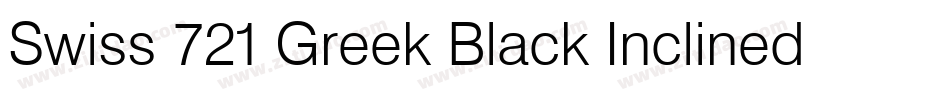 Swiss 721 Greek Black Inclined BT字体转换